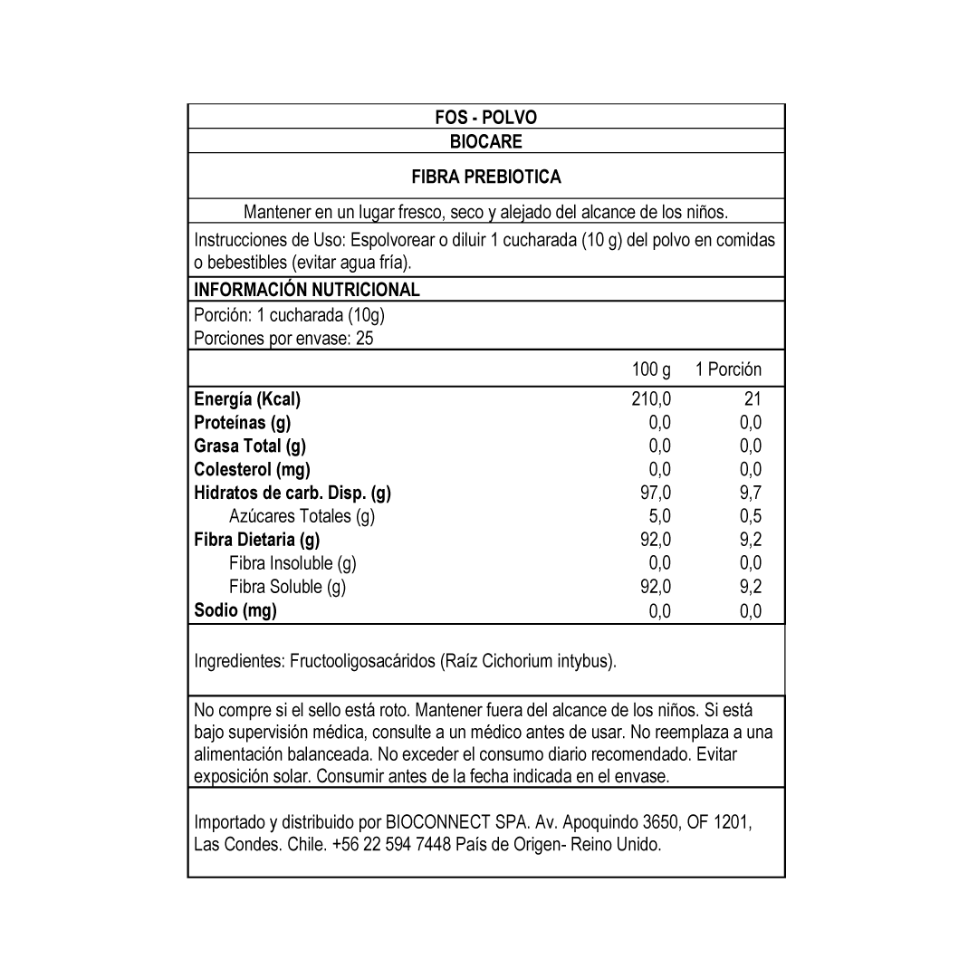FOS - Fibra Prebiótica